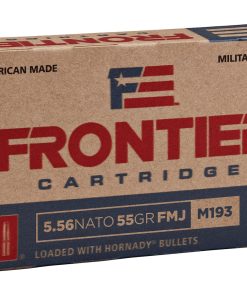 Frontier Cartridge Military Grade Ammunition 5.56x45mm NATO XM193 55 Grain Hornady Full Metal Jacket Boat Tail