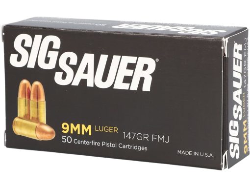 Sig Sauer Elite Performance Ammunition 9mm Luger 147 Grain Full Metal Jacket