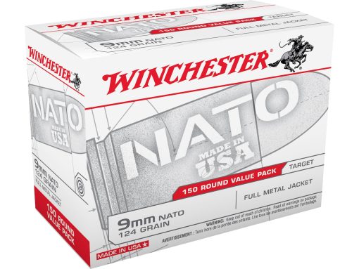 Winchester NATO Ammunition 9mm Luger 124 Grain Full Metal Jacket (Value Pack)
