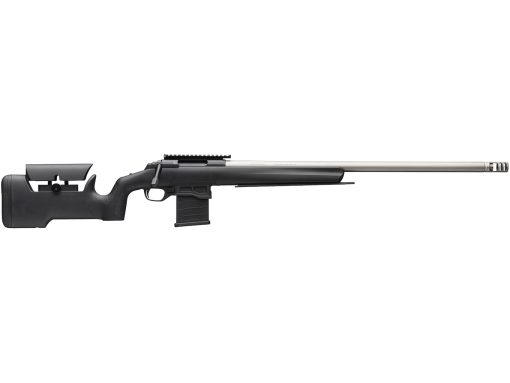 Browning X-Bolt Target Max Competition Heavy Bolt Action Centerfire Rifle 6mm GT 26" Fluted Barrel Stainless and Black Adjustable Comb