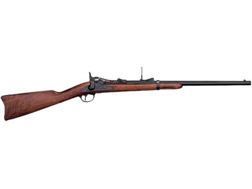 Pedersoli Springfield Trapdoor Single Shot Centerfire Rifle 45-70 Government 22" Barrel Blued and Walnut Straight Grip